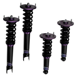 D2 Racing® - 0"-2" x 0"-2" RS Series Front and Rear Coilover Kit