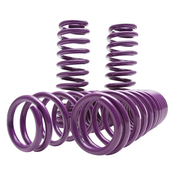 D2 Racing® - 2.2" x 2.2" Pro Series Front and Rear Lowering Coil Springs
