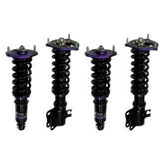 D2 Racing® - 0"-2" x 0"-2" RS Series Front and Rear Coilover Kit