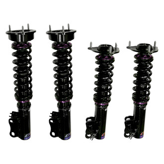 D2 Racing® - 0"-2" x 0"-2" RS Series Front and Rear Coilover Kit
