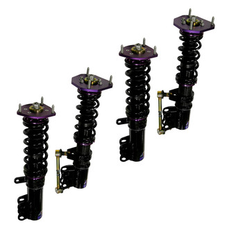 D2 Racing® - 0"-2" x 0"-2" RS Series Front and Rear Coilover Kit