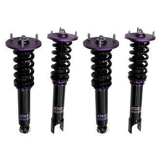 D2 Racing® - 0"-2" x 0"-2" RS Series Front and Rear Coilover Kit