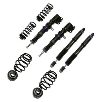 D2 Racing® - 0"-2" x 0"-2" RS Series Front and Rear Coilover Kit