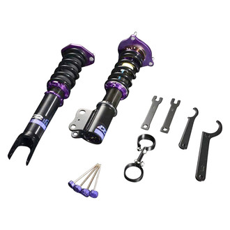 D2 Racing® - 0"-2" x 0"-2" RS Series Front and Rear Coilover Kit
