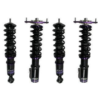 D2 Racing® - 0"-2" x 0"-2" RS Series Front and Rear Coilover Kit