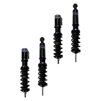 D2 Racing® - 0"-2" x 0"-2" RS Series Front and Rear Coilover Kit