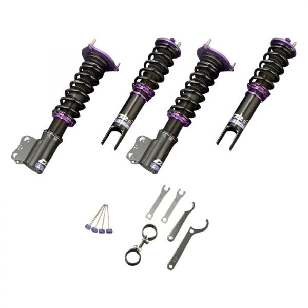  D2 Racing® - RS Series Front and Rear Lowering Coilover Kit