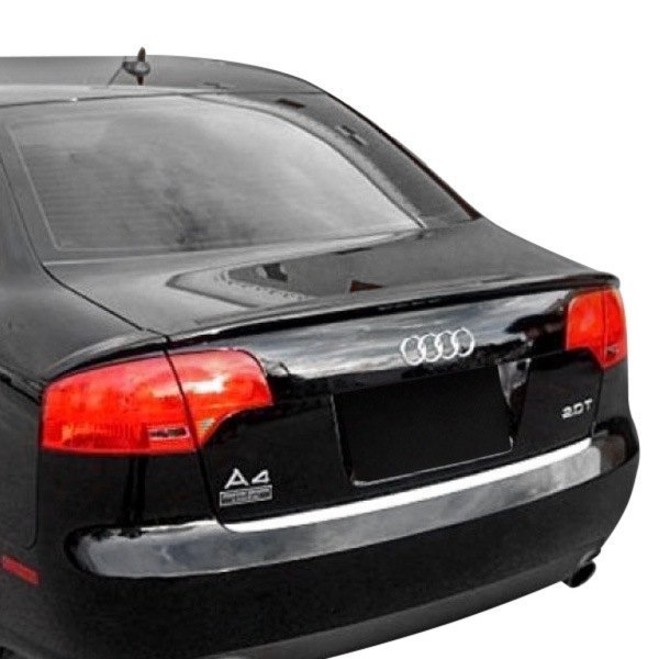Flat Black PDL Rear Trunk Lip Spoiler Wing For Audi A4 B7 2006 2007 2008 Sedan