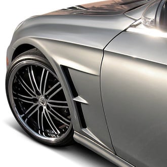 D2S® - Tuner Style Fiberglass Vented Front Fenders (Unpainted)