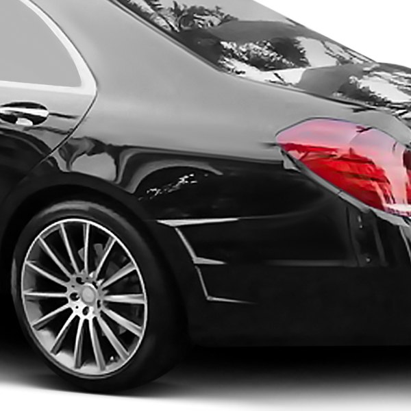 D2S® - LT Style Carbon Fiber Rear Bumper Side Vents with Mesh Grille