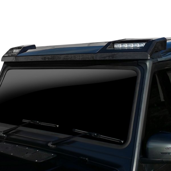 D2S® - 6x6 Style Carbon Fiber Roof Sun Visor with DRL Lights