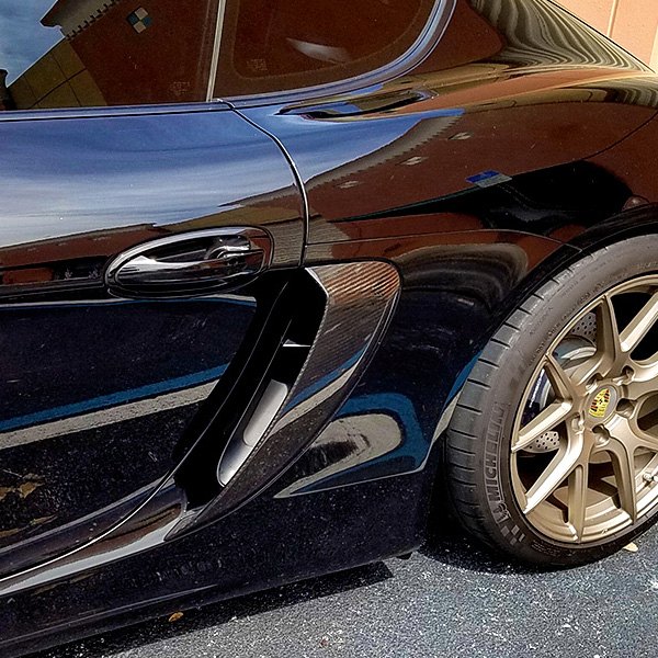 D2S® P981C-SV-UNPAINTED - GT4 Style Fiberglass Side Vents (Unpainted)