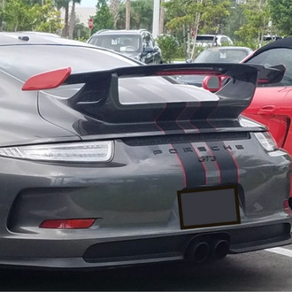D2S® - Factory GT3 Style Fiberglass Rear Wing Blade with Wingets with Light (Painted)