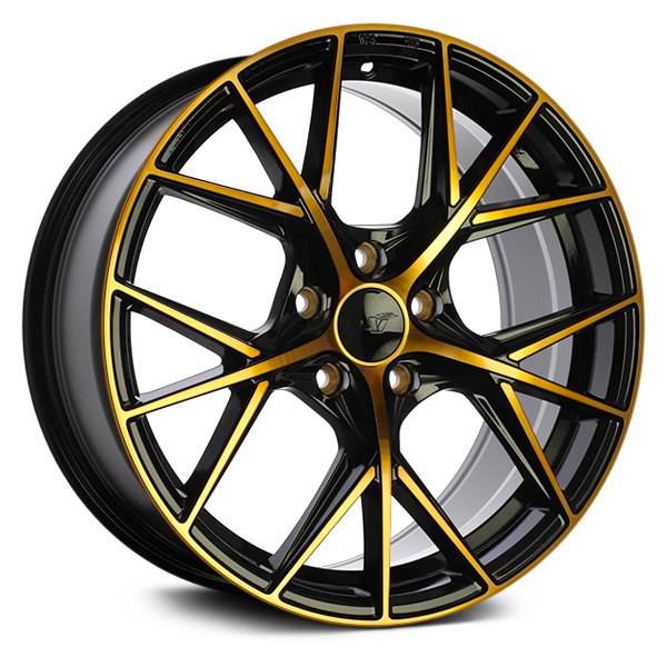 DAI ALLOYS® DW124 ASPEC Wheels Gloss Black with Machined Bronze Face Rims