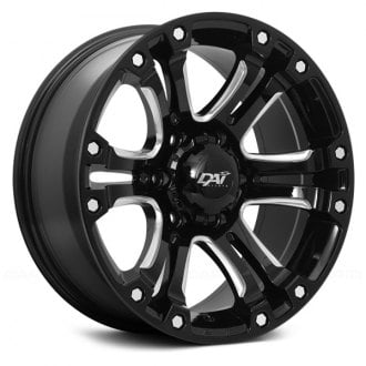 DAI Alloys Wheels Rims From An Authorized Dealer CARiD Com   Dai Alloys Crusher Gloss Black Milled Accents 6 