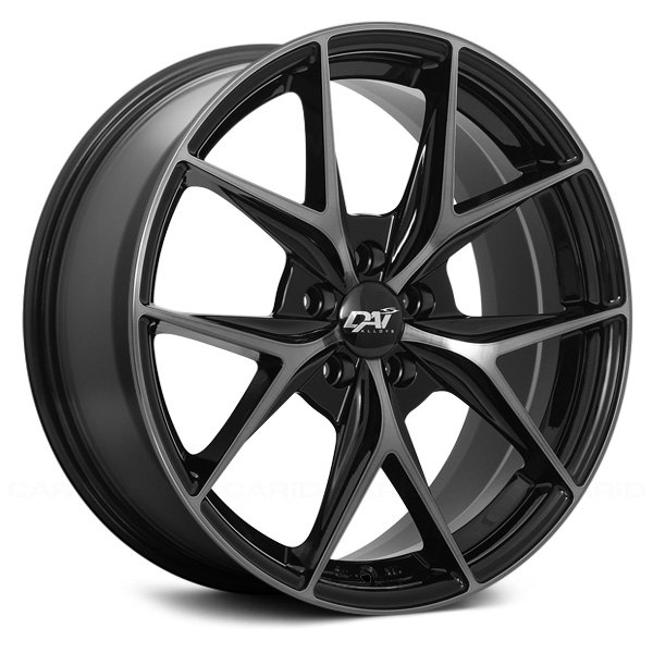 DAI ALLOYS® - ELEGANTE Gloss Black with Machined Face and Smoked Clear
