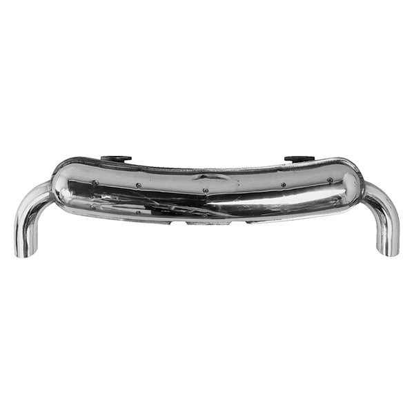 Dansk® - Stainless Steel Sport Exhaust Muffler 70 mm Dual Tail Pipes