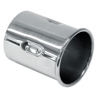 Dansk® - Round Straight Cut Chrome Exhaust Muffler Tip