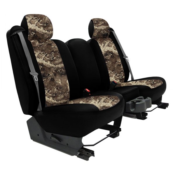 Dash Designs® - Camo™ 2nd Row TrueTimber® Strata™ with Black Custom Seat Covers
