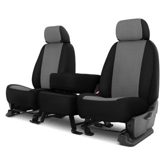 Dash Designs® - GrandTex™ 1st Row Gray with Black Custom Seat Cover