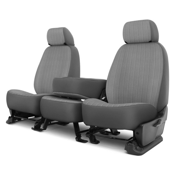 Dash Designs® - Madera™ 1st Row Silver Custom Seat Covers