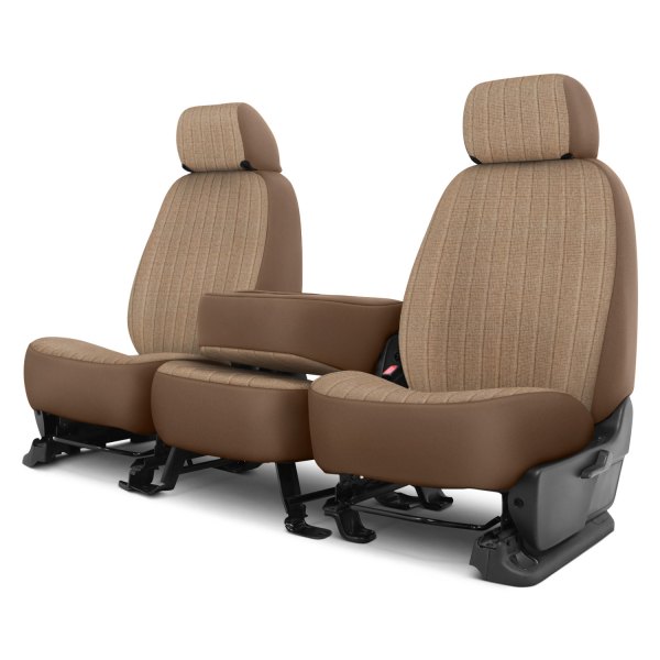 Dash Designs® - Duramax Tweed™ 2nd Row Toast Custom Seat Covers