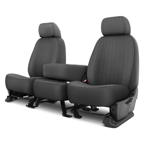 Dash Designs® - Dorchester Velour™ 2nd Row Charcoal Custom Seat Covers