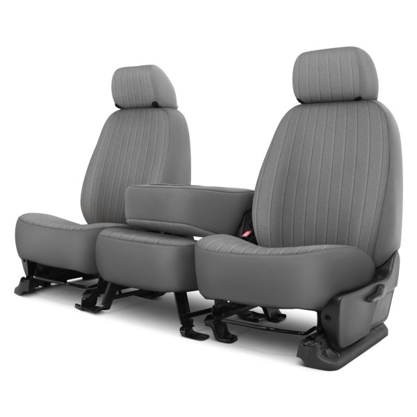 Dash Designs® - Dorchester Velour™ 2nd Row Gray Custom Seat Covers