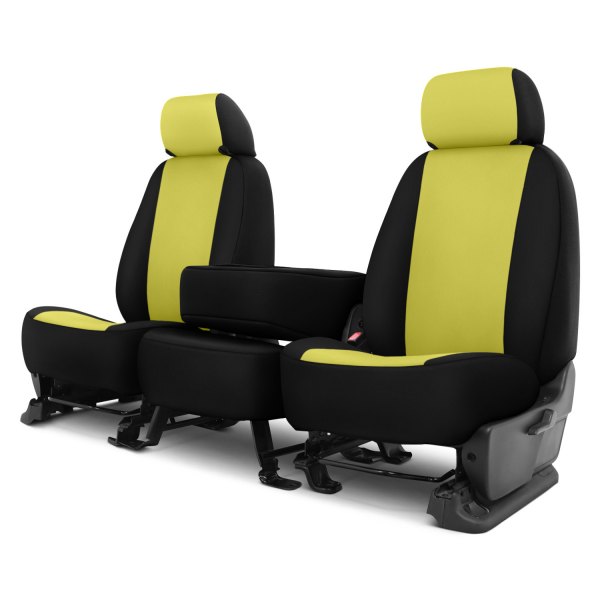 Dash Designs® - Neosupreme™ 2nd Row Yellow with Black Custom Seat Covers