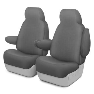 Dash Designs® - GrandTex™ 1st Row Gray Custom Seat Covers