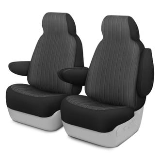 Dash Designs® - Madera™ 1st Row Charcoal Custom Seat Covers