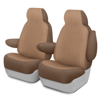 Dash Designs® - Madera™ 1st Row Sandstone Custom Seat Covers