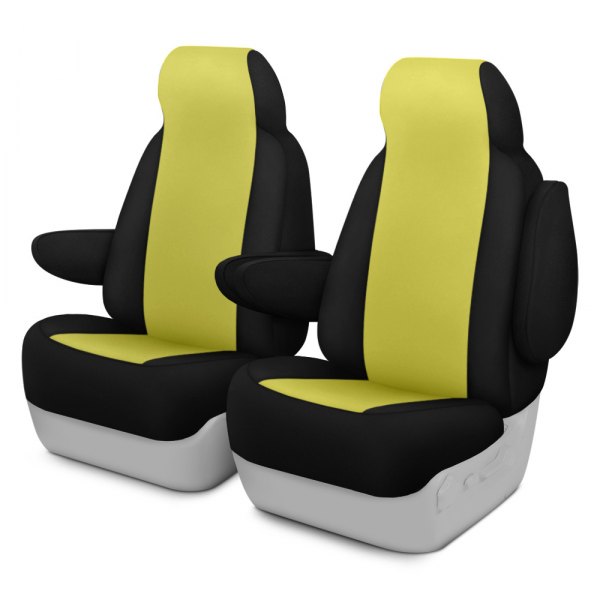 Dash Designs® - Neosupreme™ 1st Row Yellow with Black Custom Seat Covers