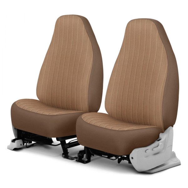 Dash Designs® - Madera™ 1st Row Sandstone Custom Seat Covers