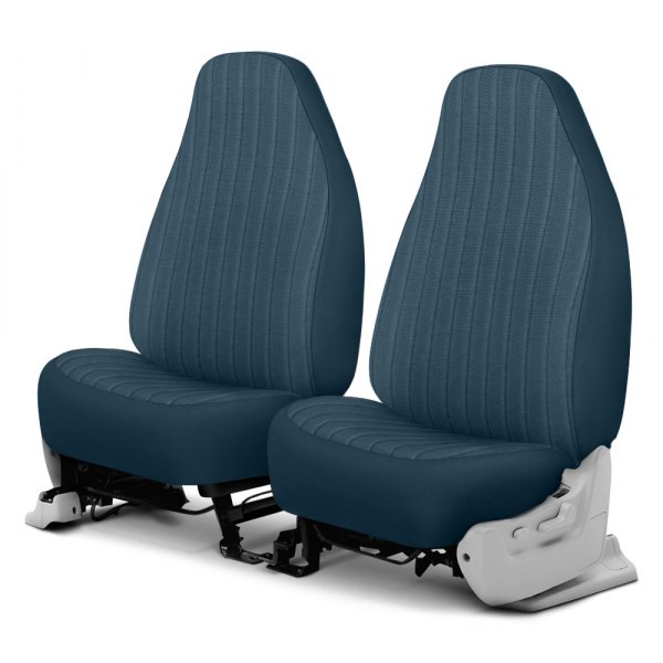 Dash Designs® - Plush Regal™ 2nd Row Medium Blue Custom Seat Covers