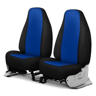 Dash Designs® - Neosupreme™ 1st Row Blue with Black Custom Seat Covers