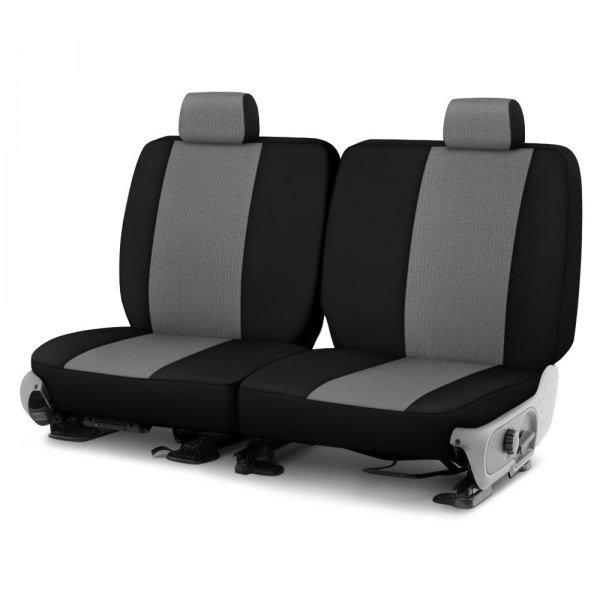 Dash Designs® - GrandTex™ 3rd Row Gray with Black Custom Seat Covers