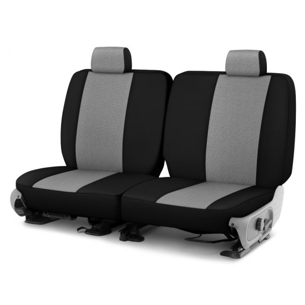 Dash Designs® - GrandTex™ 3rd Row Pewter with Black Custom Seat Covers