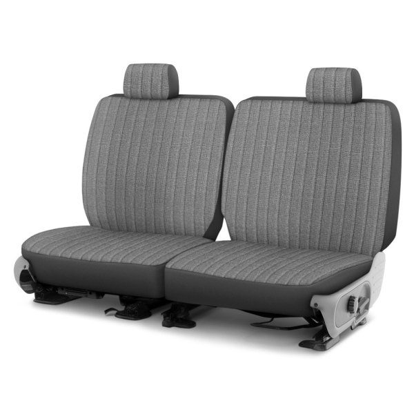Dash Designs® - Duramax Tweed™ 3rd Row Gray Custom Seat Covers
