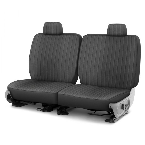 Dash Designs® - Dorchester Velour™ 3rd Row Charcoal Custom Seat Covers