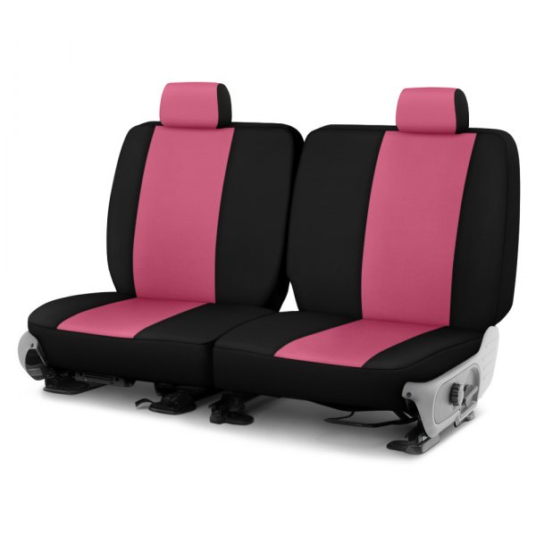Dash Designs® - Neosupreme™ 1st Row Pink with Black Custom Seat Covers