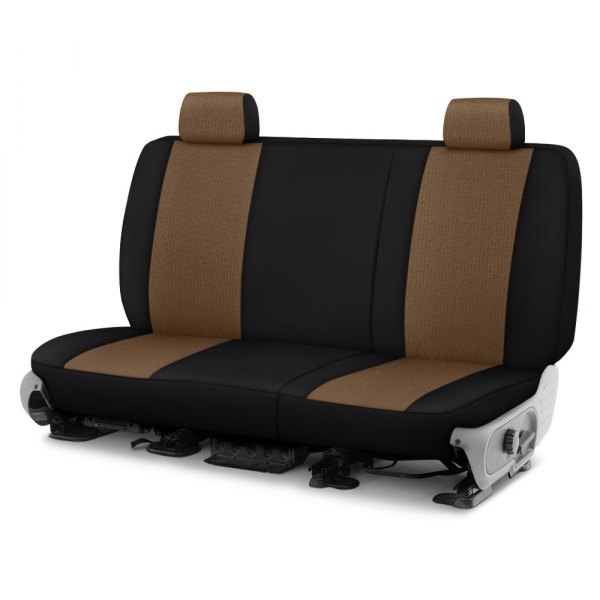 Dash Designs® - GrandTex™ 1st Row Oak with Black Custom Seat Covers