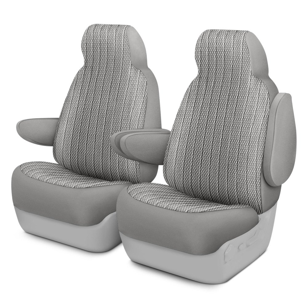 Dash Designs® K020Y317SV Allure™ 1st Row Silver Custom Seat Covers