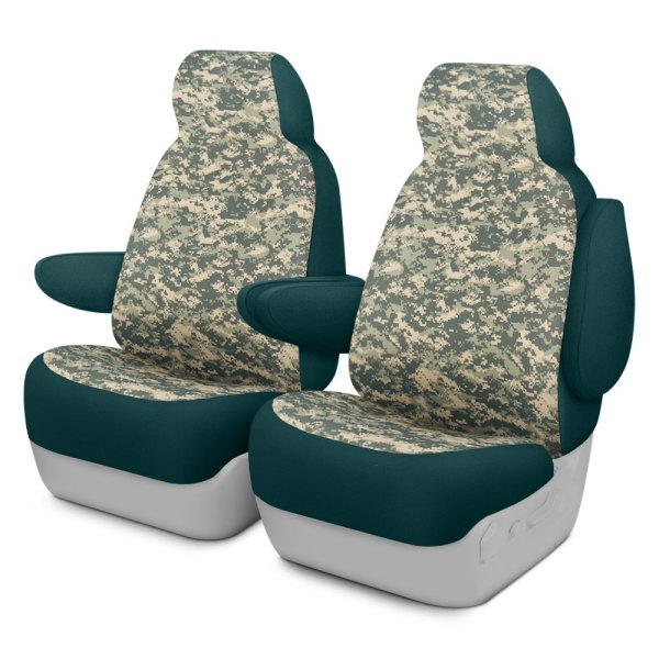 Dash Designs® - Camo™ 2nd Row Digital Green Custom Seat Covers