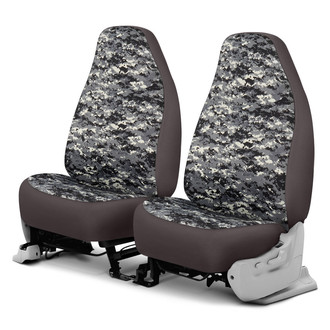 Dash Designs® - Camo™ 1st Row Digital Charcoal Custom Seat Covers
