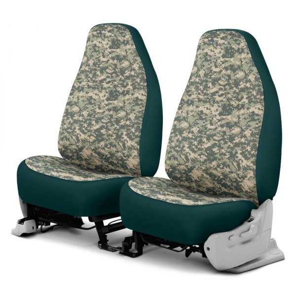 Dash Designs® - Camo™ 2nd Row Digital Green Custom Seat Covers