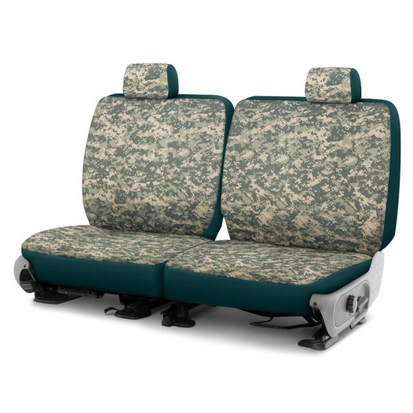 Dash Designs® - Camo™ 4th Row Digital Green Custom Seat Covers