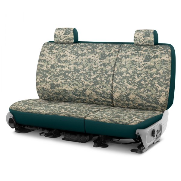 Dash Designs® - Camo™ 1st Row Digital Green Custom Seat Covers