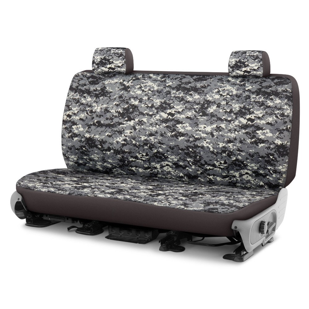 Dash Designs® K1310171ADC Camo™ 1st Row Digital Charcoal Custom Seat Covers