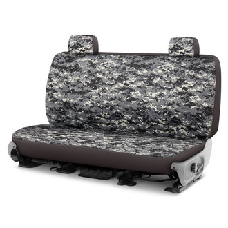 Dash Designs® - Camo™ 1st Row Digital Charcoal Custom Seat Covers